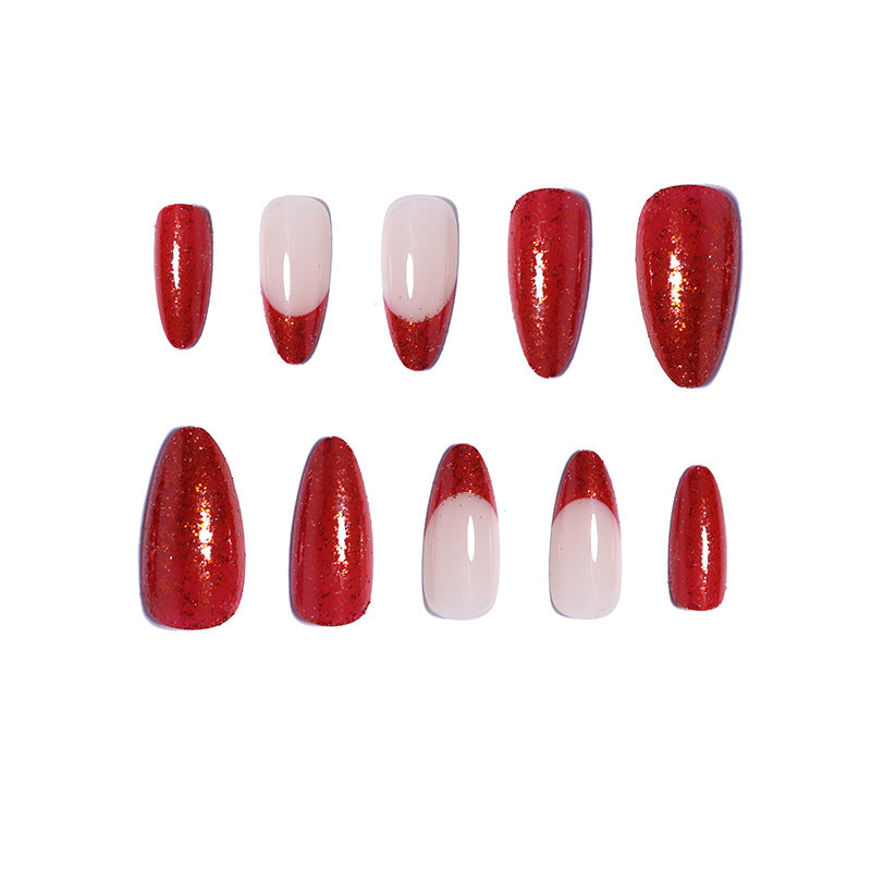 Glittery Stiletto Press-On Nail Tips Stornfield