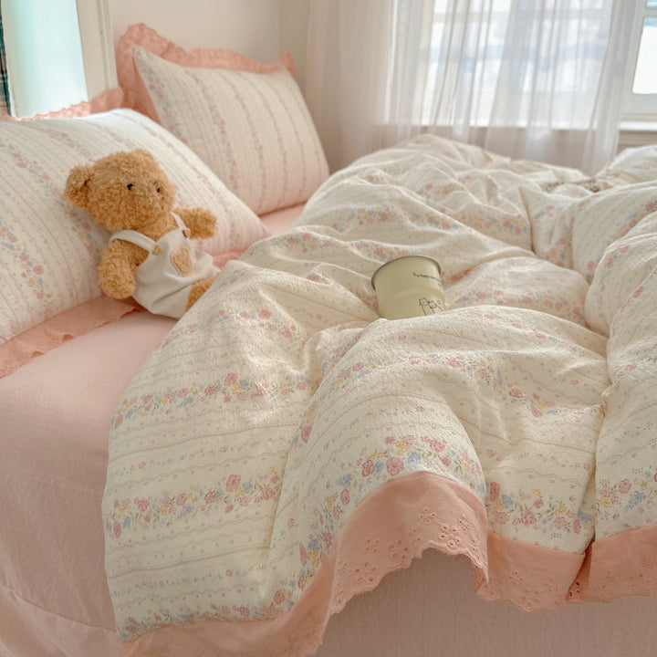Vintage Floral Patterned Duvet Cover Set