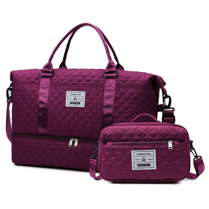 Quilted Multi-Pocket Travel Duffle Stornfield
