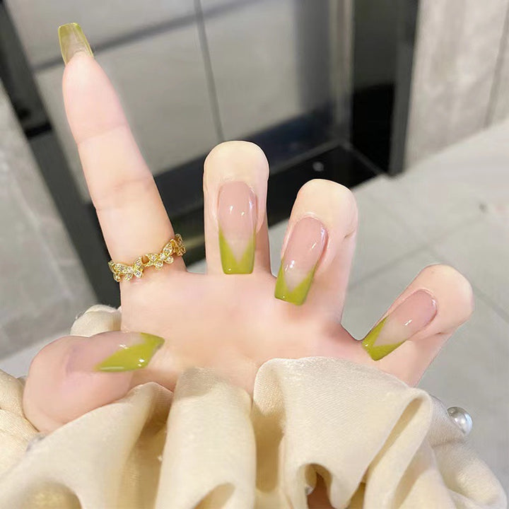 Artistic nail extensions with fresh summer design Stornfield