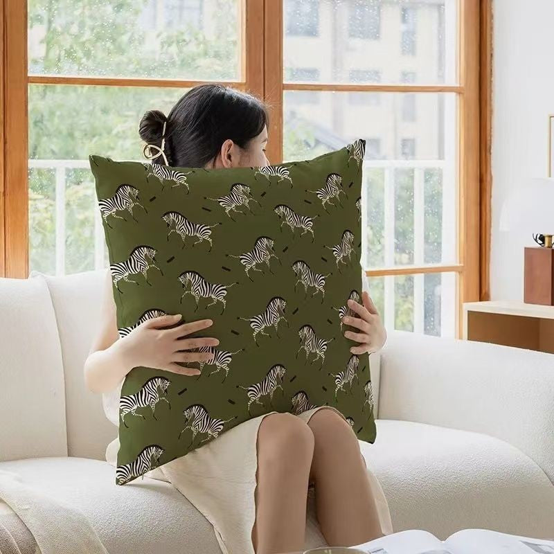 Decorative Zebra Print Throw Pillow