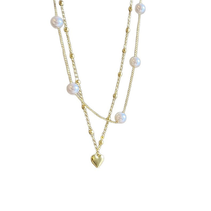 Heart-Embellished Layered Necklace Stornfield