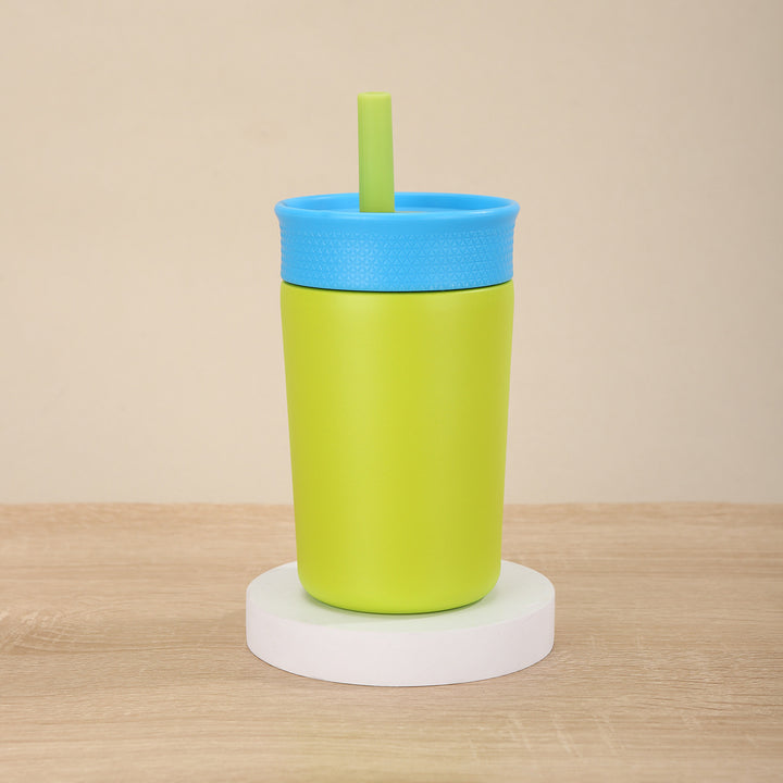 Ladies Insulated Drinking Bottle with Silicone Lid and Straw Stornfield