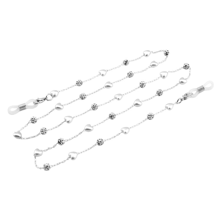 Elegant Crystal and Pearl Eyewear Chain Stornfield