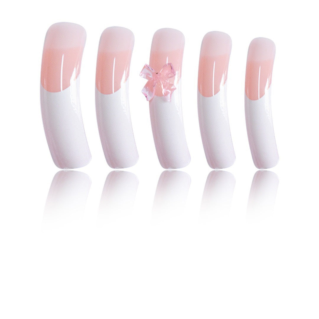 Elegant Nail Art Enhancements with Decorative Bow Accents Stornfield
