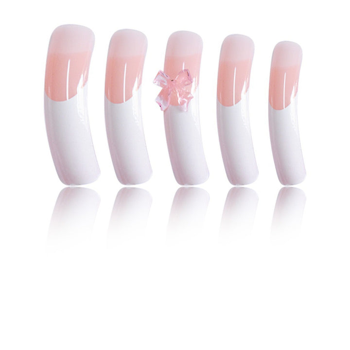 Elegant Nail Art Enhancements with Decorative Bow Accents Stornfield