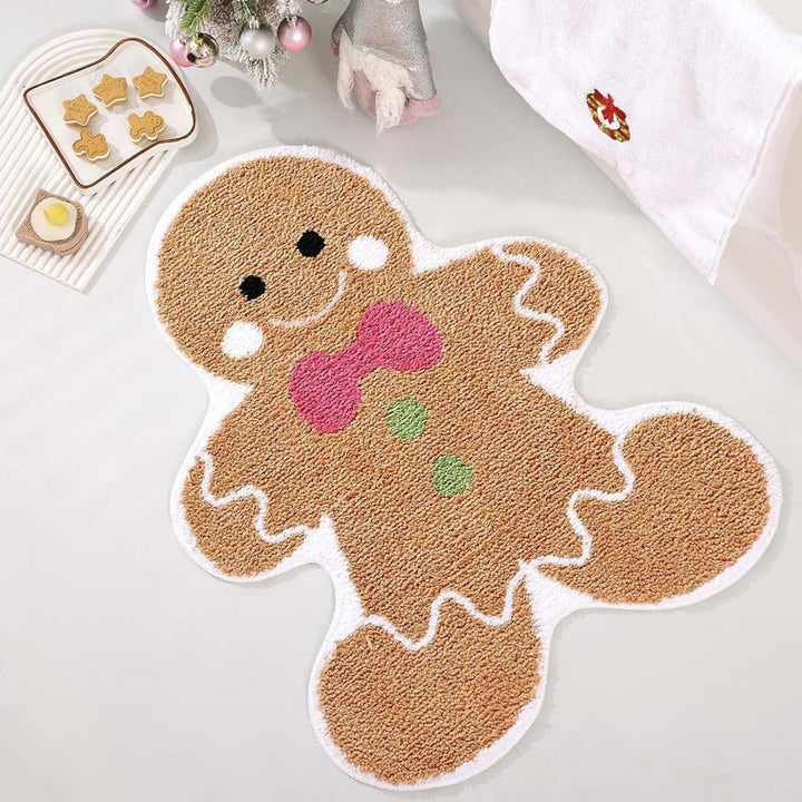 Whimsical Gnome Design Bath Mat