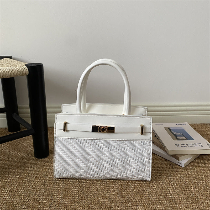 Woven Leather Handbag