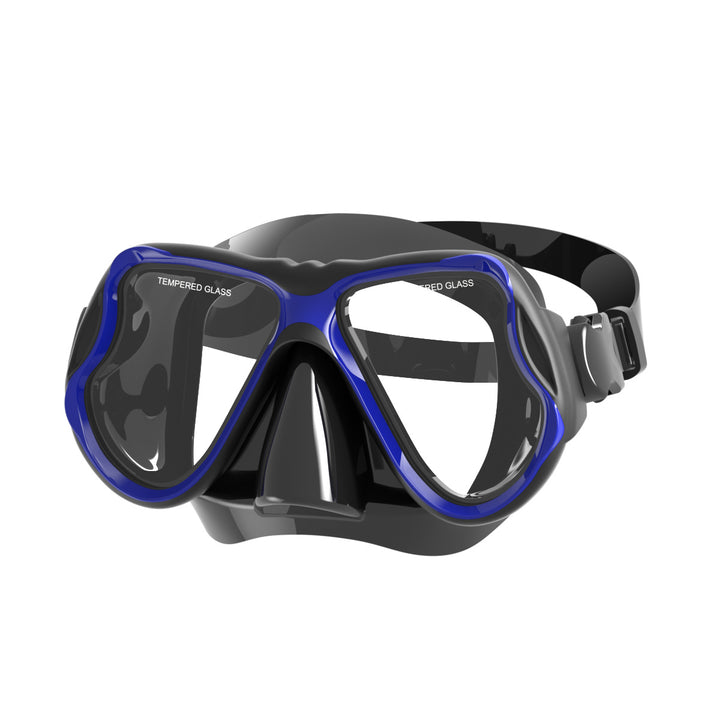 Diving mask with wide field of vision and impact-resistant design Stornfield