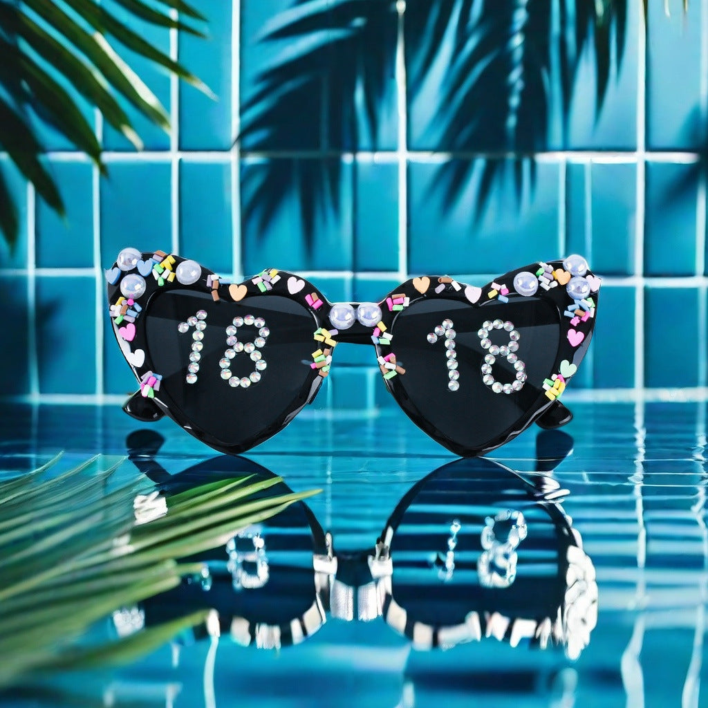 Decorative Celebration Heart-Shaped Sunglasses Stornfield