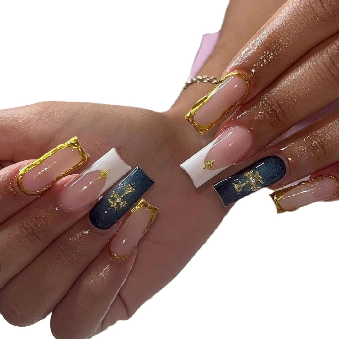 Elegant Rhinestone-Embellished Nail Extensions Stornfield