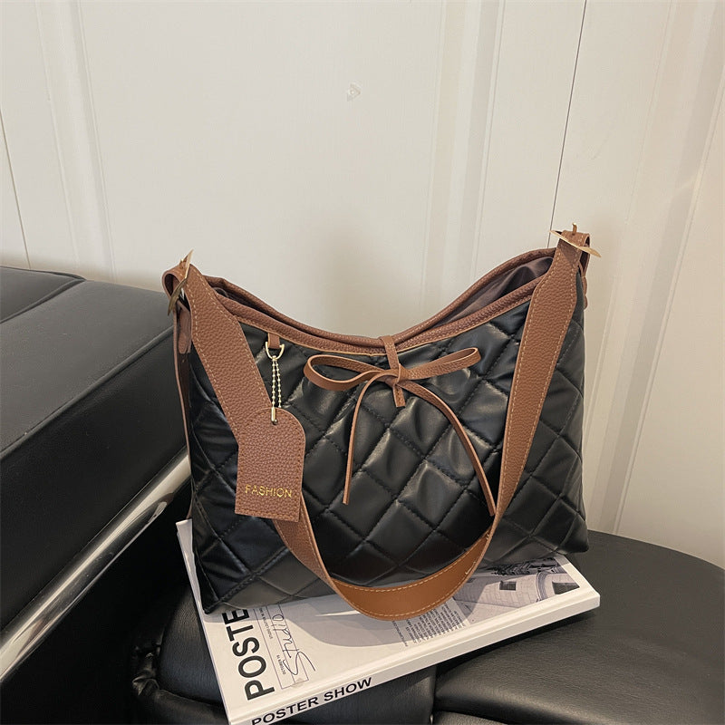 Quilted Leather Hobo Bag