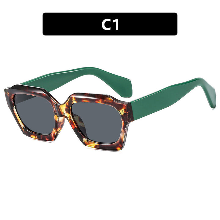 Women's fashionable sunglasses with distinctive geometric design and protective UV filter Stornfield