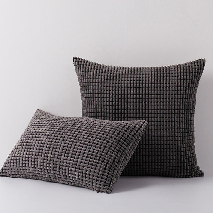 Textured Plush Decorative Pillow Set
