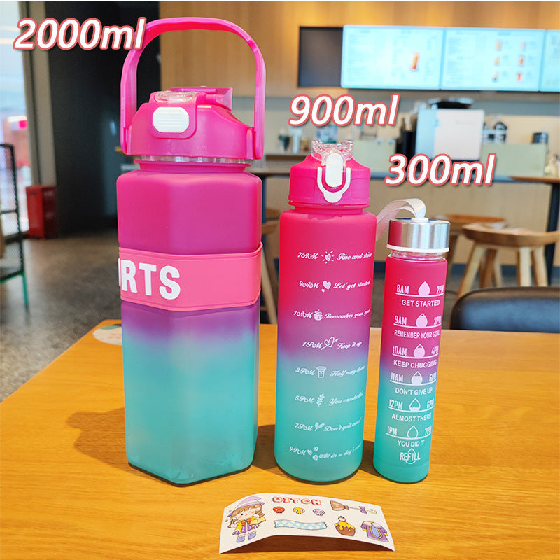 Women's Sports Water Bottle with Motivational Scales Stornfield