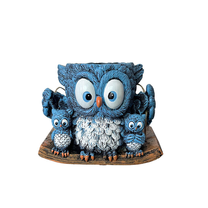 Owl-shaped decorative flower pot Stornfield
