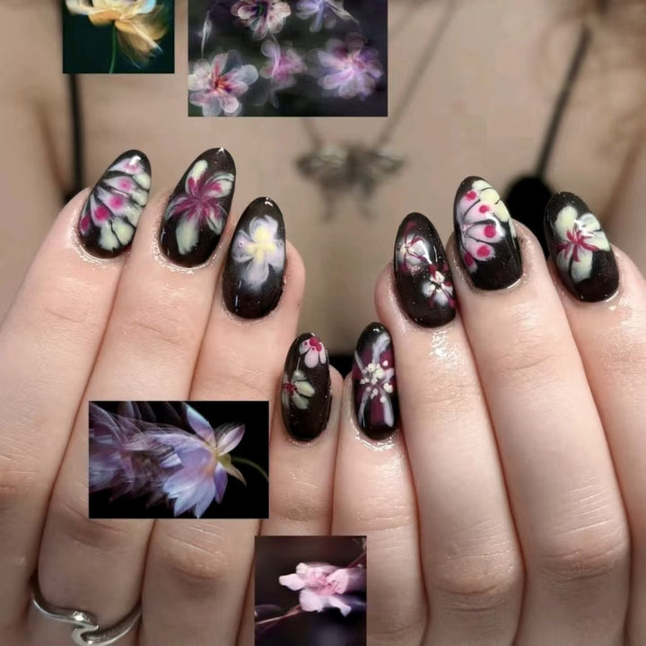 Stylish Artistic Press-On Nail Set Stornfield