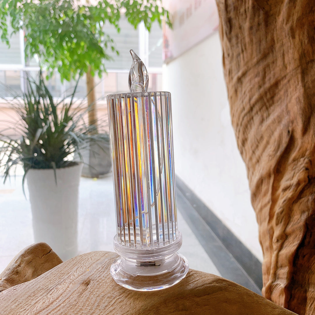 Decorative Crystal LED Flameless Candle Jar Stornfield