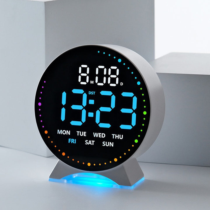Digital Alarm Clock with Color LED Display Stornfield