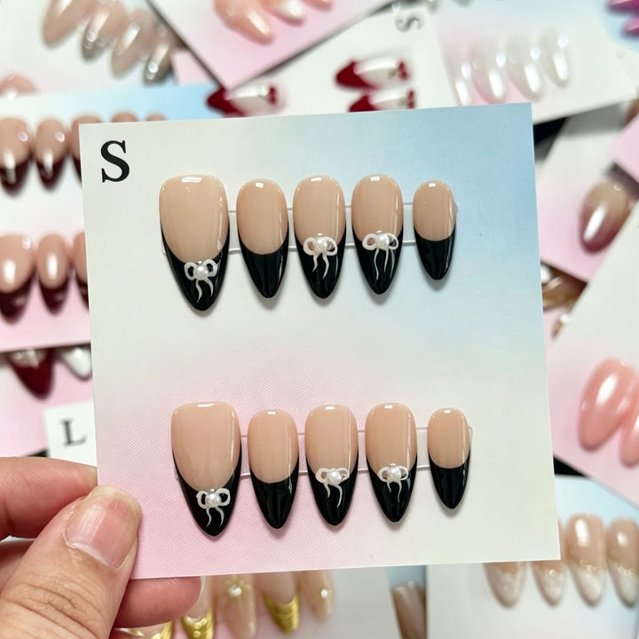 Handmade Floral Design Press-On Nails Set