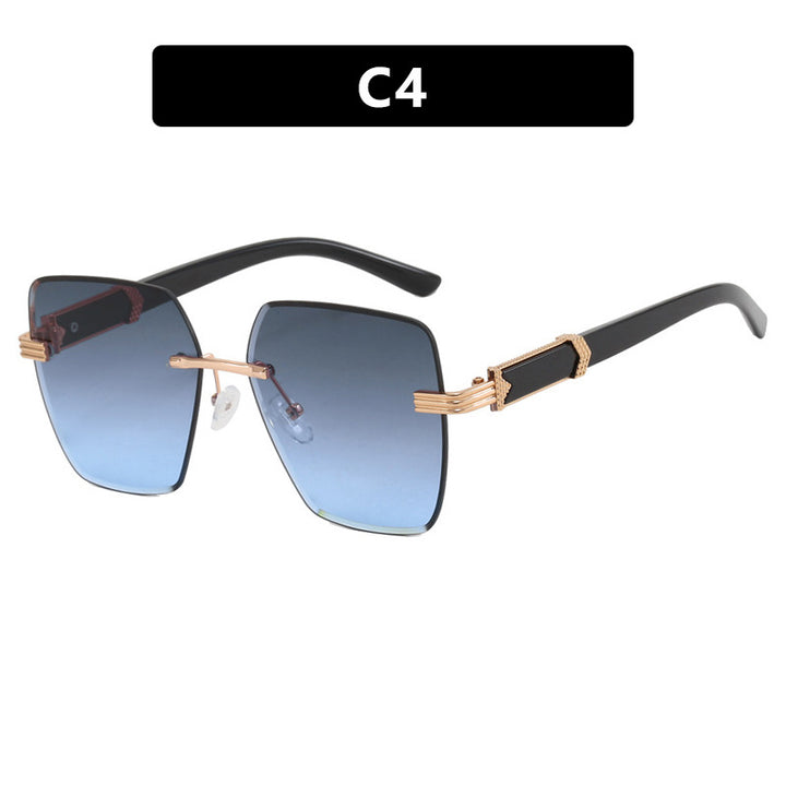 Women's trendy square sunglasses with glamorous accents and UV protection Stornfield