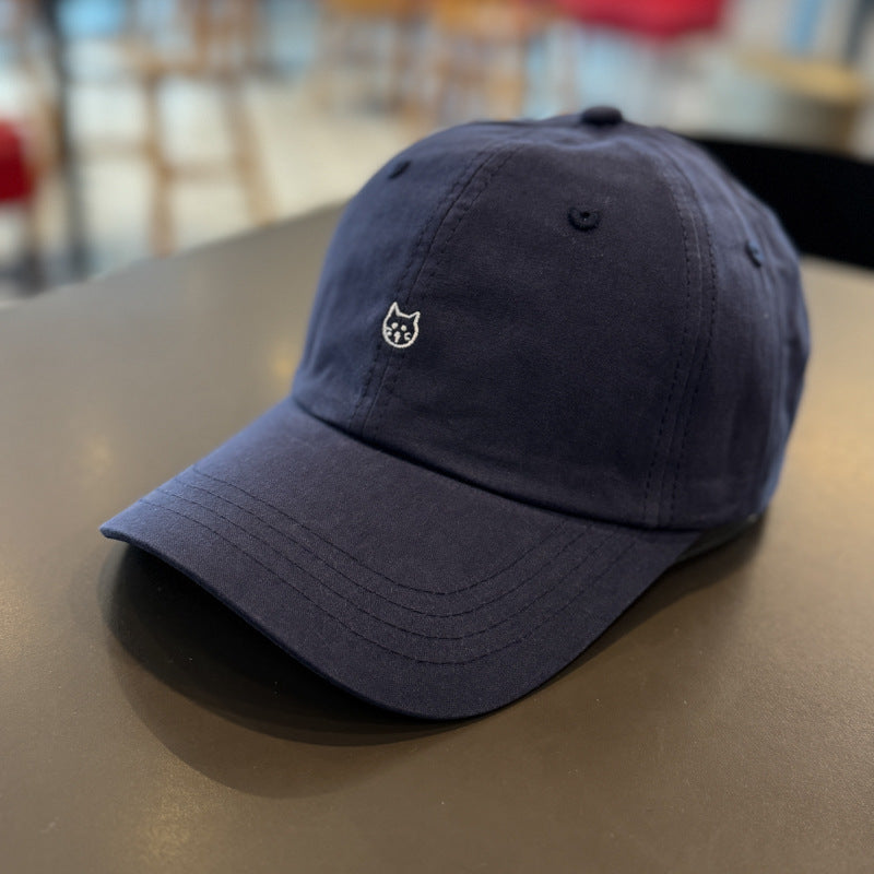 Unisex Cute Cat Embroidered Baseball Cap Stornfield