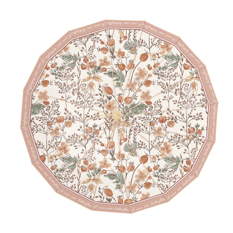 Women's elegant folding umbrella with floral design Stornfield