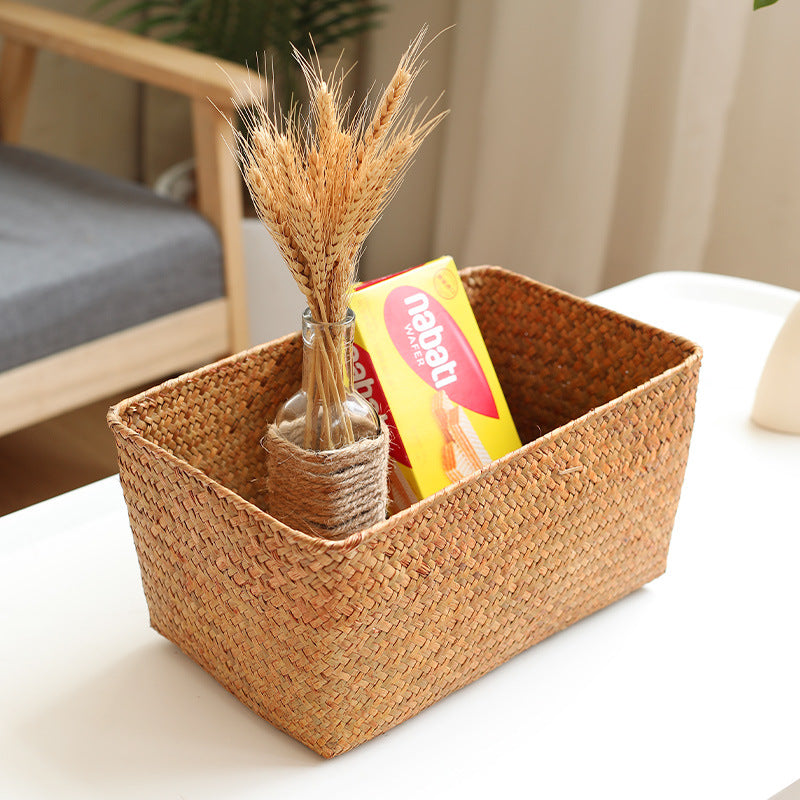 Unisex storage basket made of natural materials Stornfield