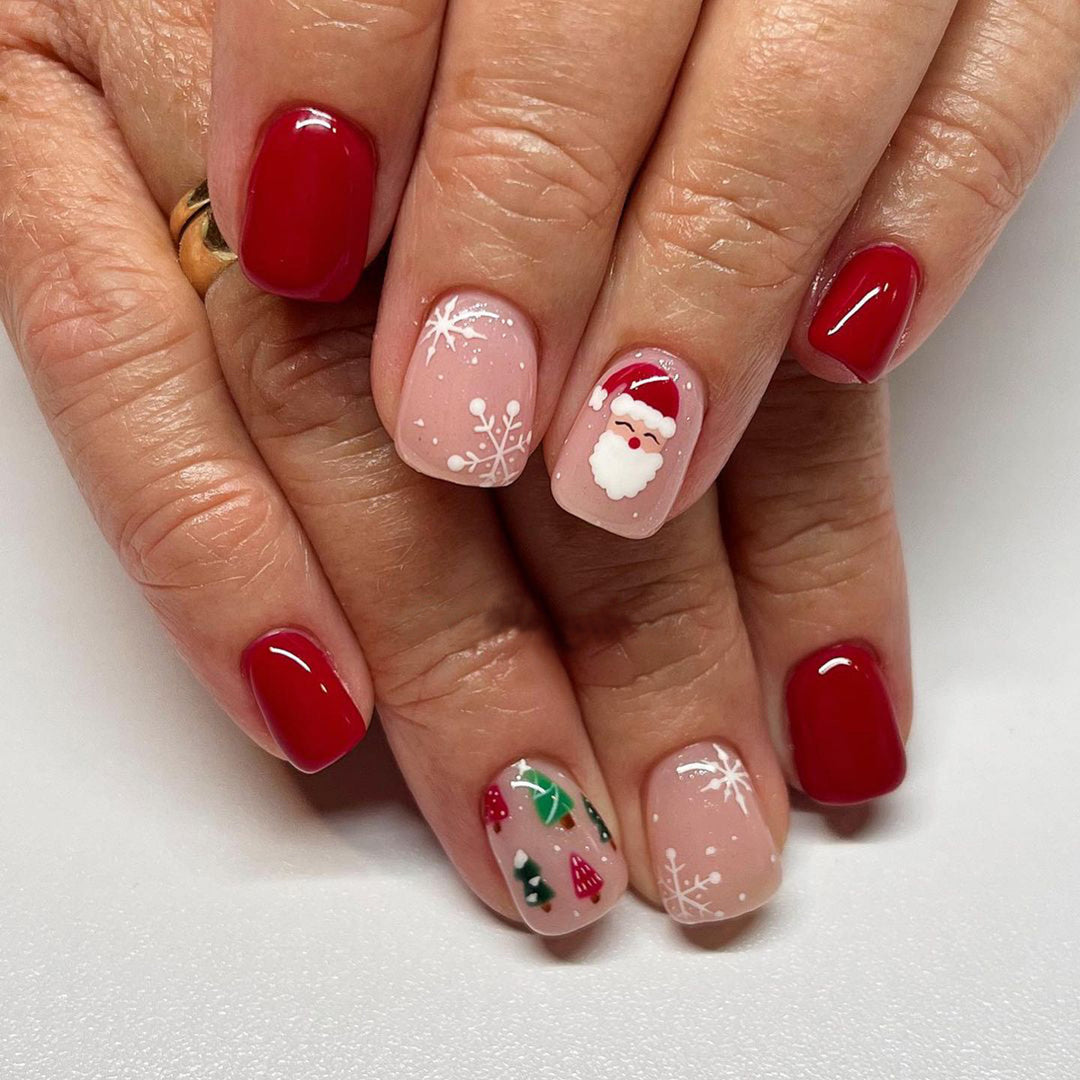 Holiday-Themed Decorative Press-On Nail Set Stornfield