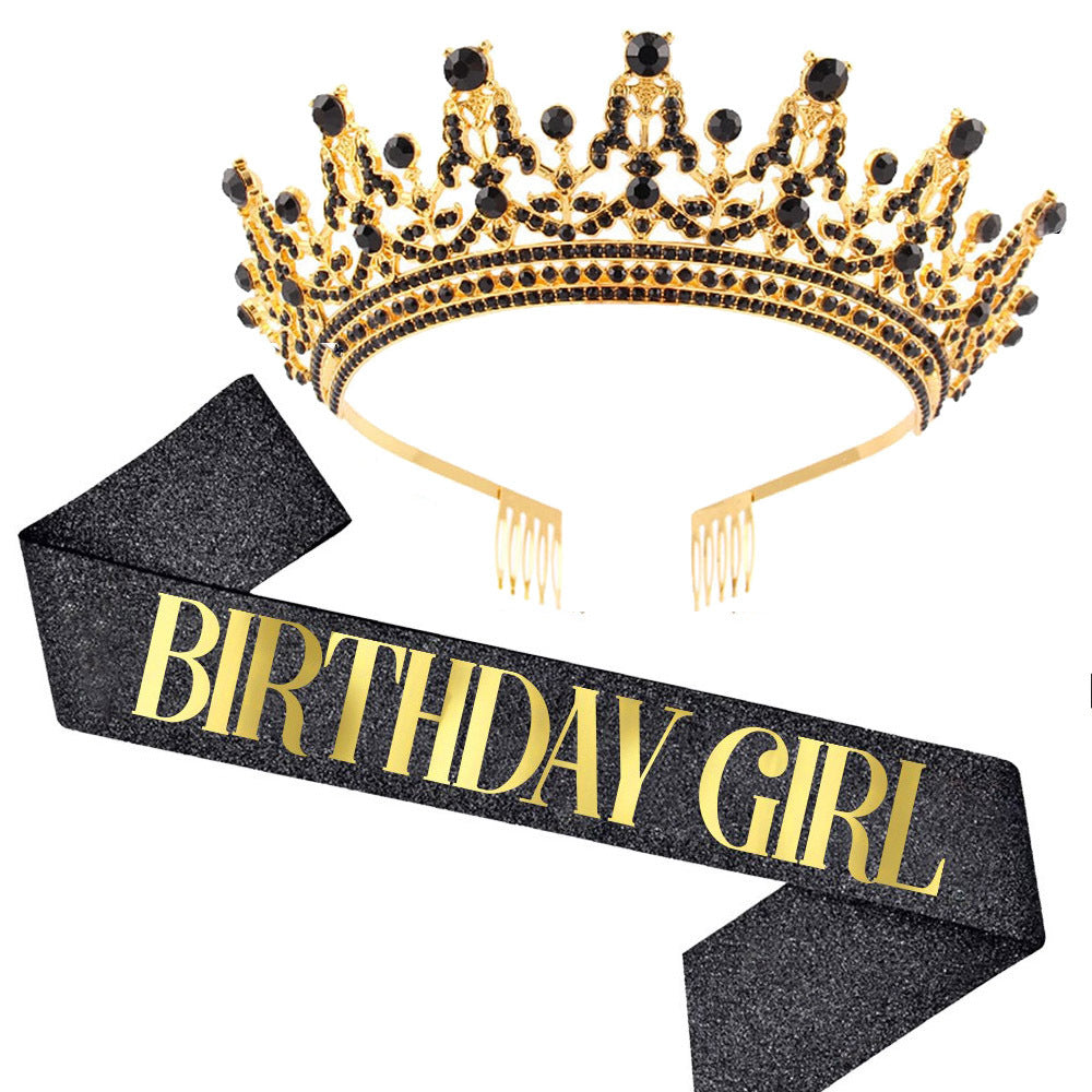 Women's Sparkling Crown and Sash Set Stornfield