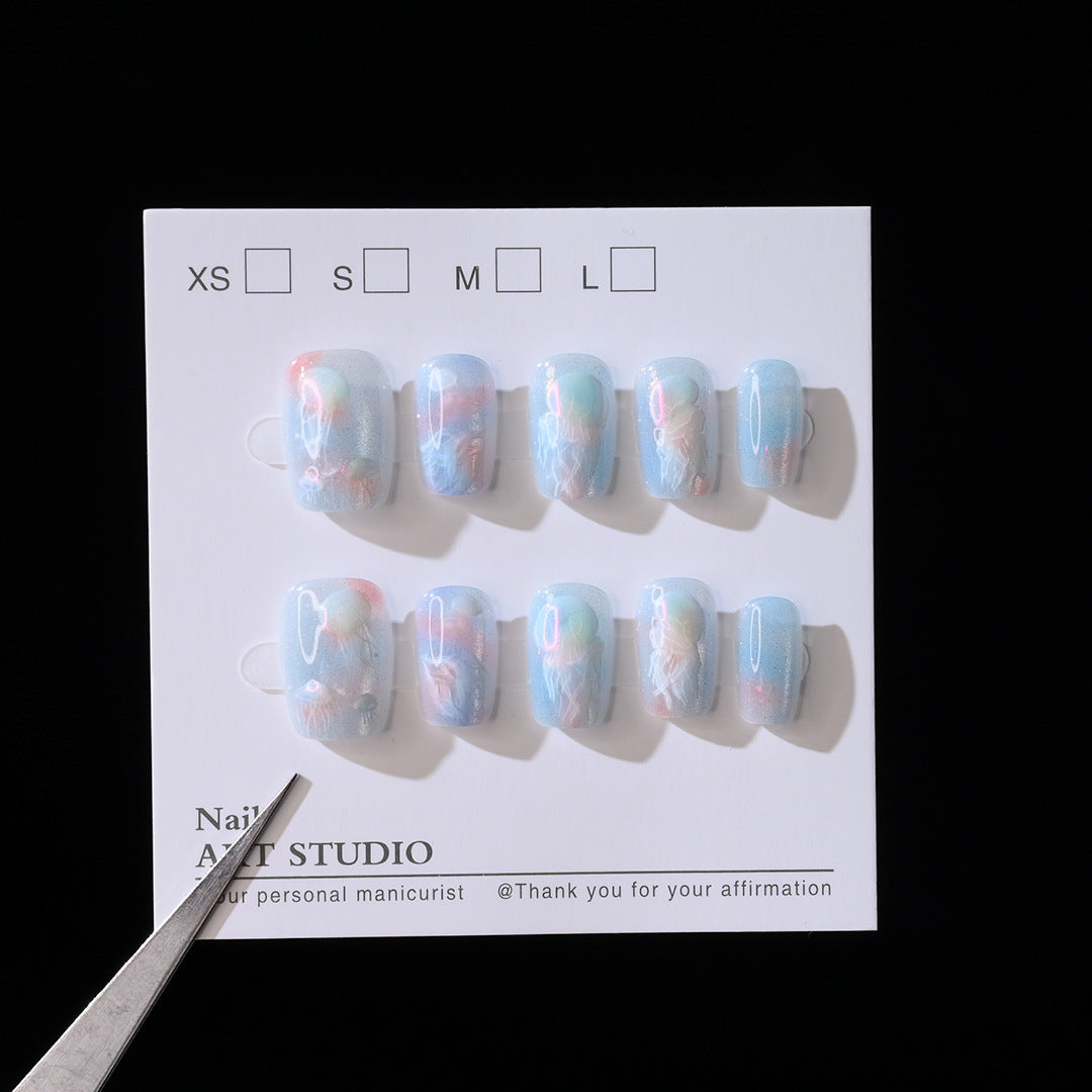 Elegant Press-On Nail Art Set Stornfield