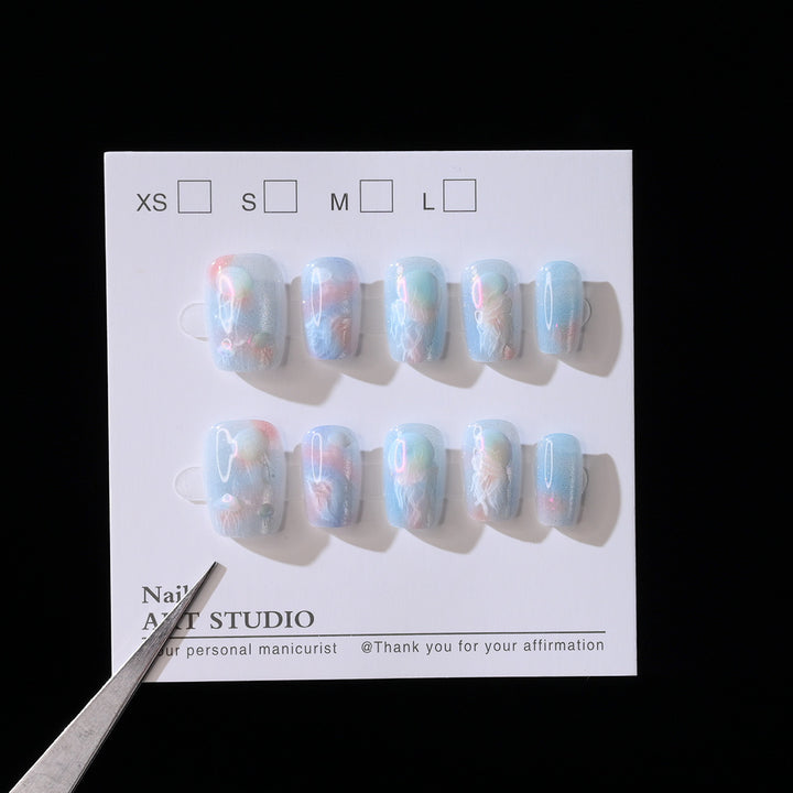Elegant Press-On Nail Art Set Stornfield