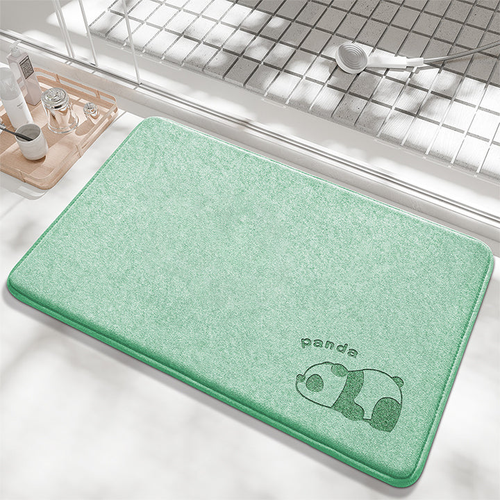 Playful Bunny Design Bath Mat Stornfield