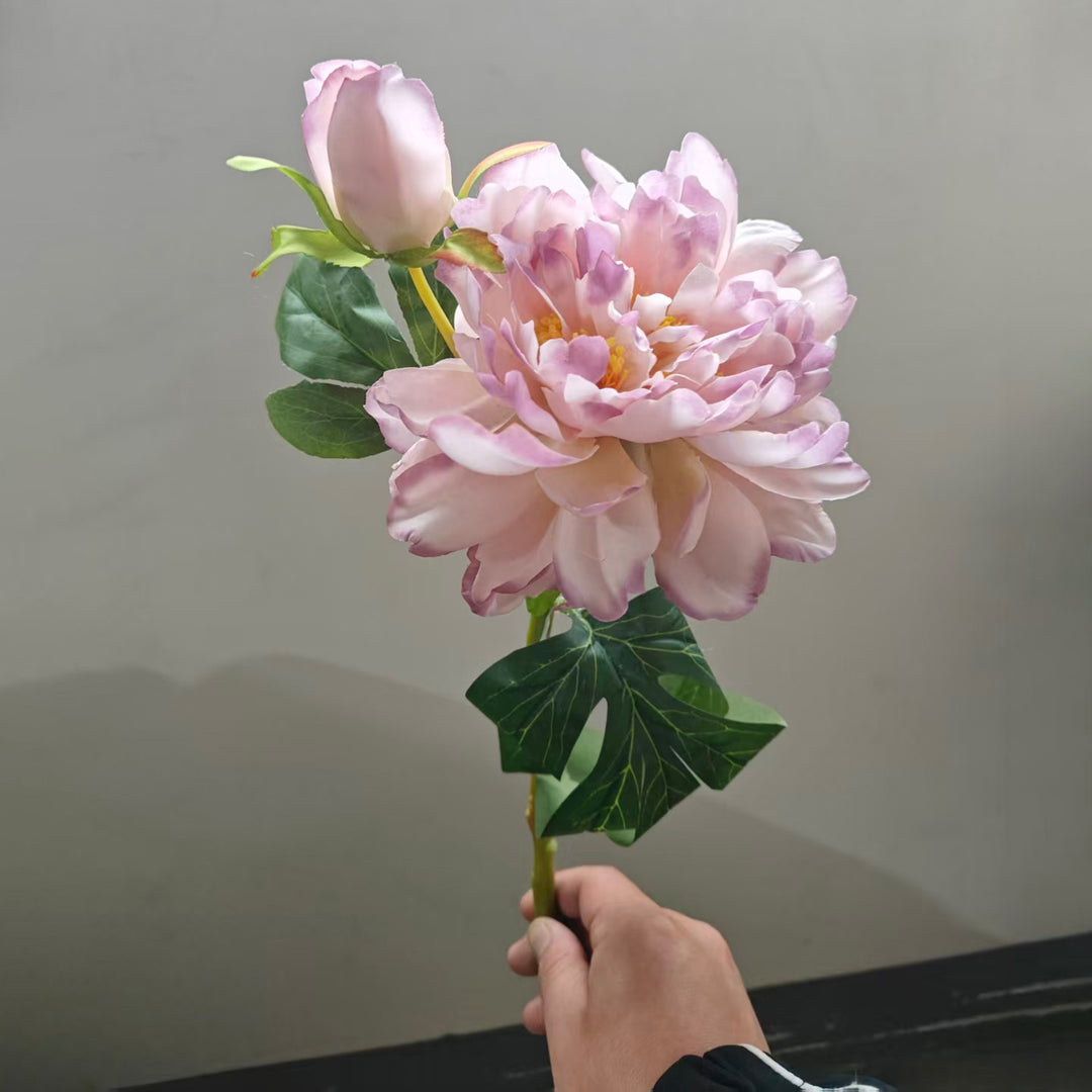 Realistic Faux Peony Stem