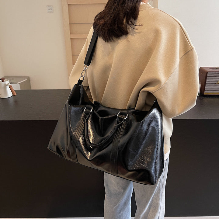 Premium Leather Weekend Duffel Bag Stornfield