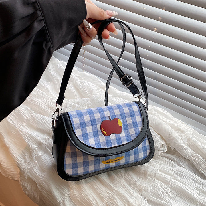 Playful Gingham Pattern Handbag Stornfield