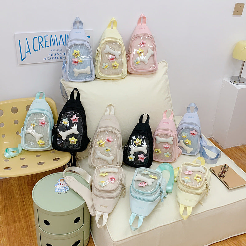 Whimsical Cartoon-Themed Sling Backpack Stornfield