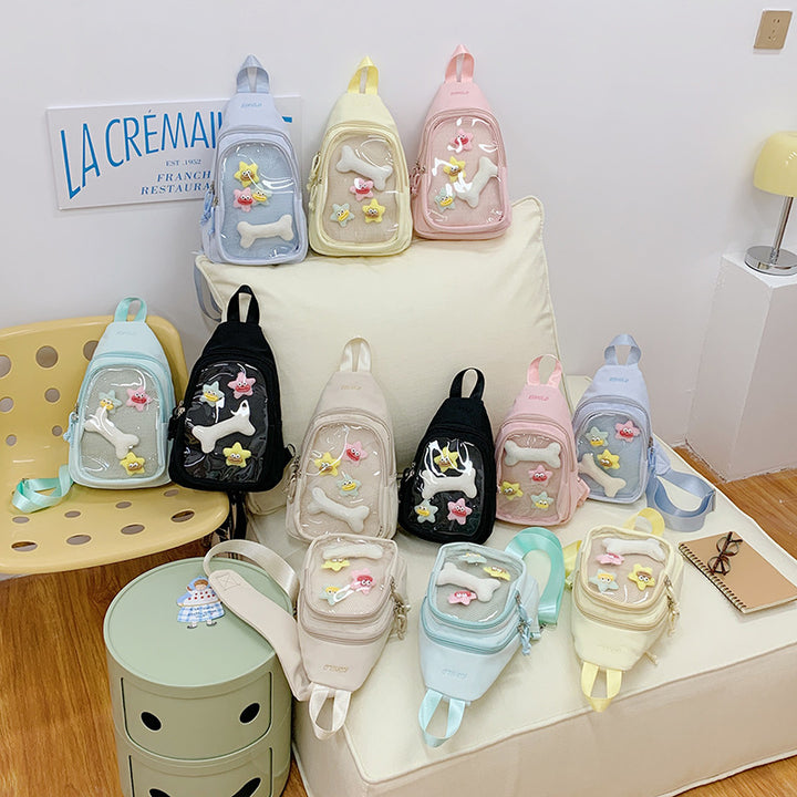 Whimsical Cartoon-Themed Sling Backpack Stornfield