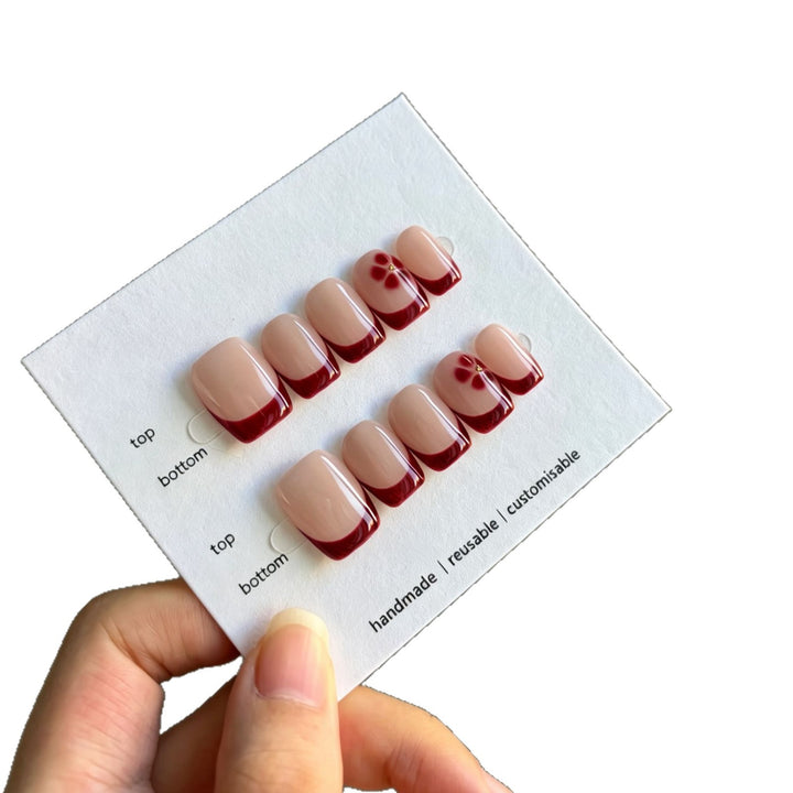 Customizable Handmade Press-On Nail Art Set
