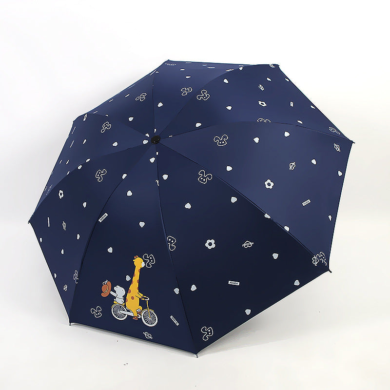 Women’s Folding Umbrella with Playful Animal Design Stornfield