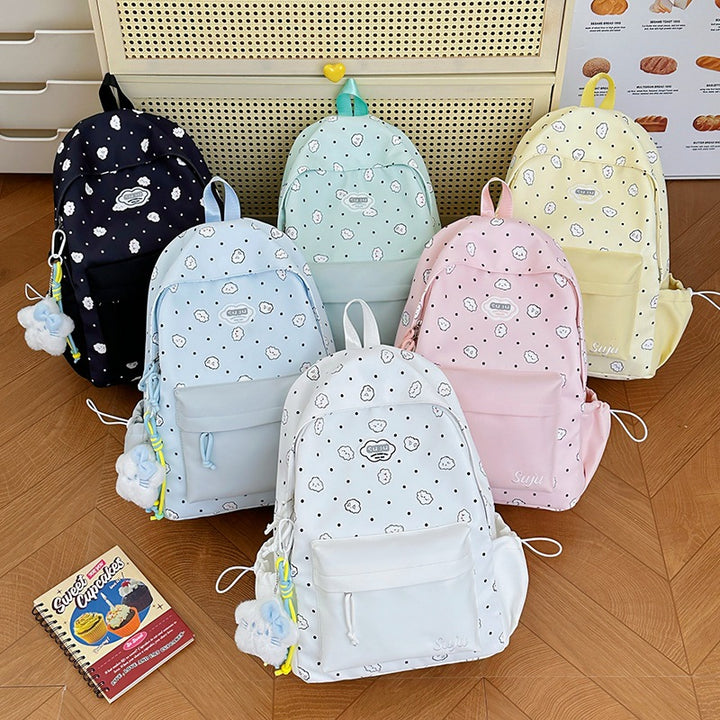 Fun Cloud-Patterned Casual Backpack Stornfield