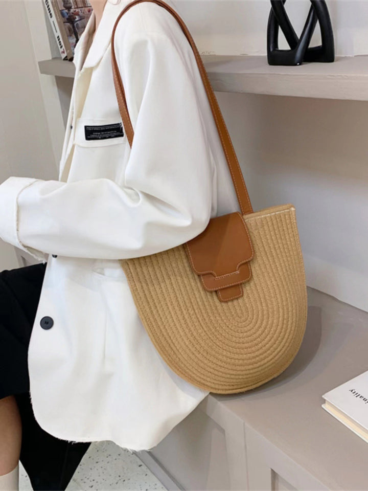 Fashionable Tote Bag Made of Woven Material with Playful Pendant Stornfield