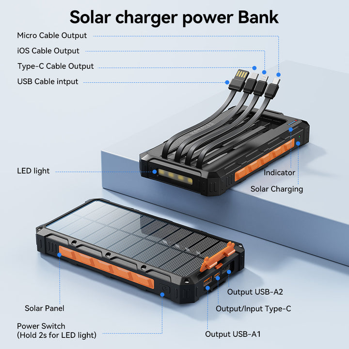 Solar Powerbank with Fast Charging Function Stornfield