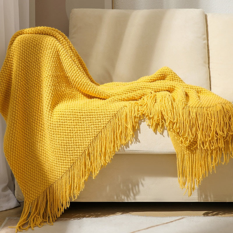 Chunky Knit Throw Blanket