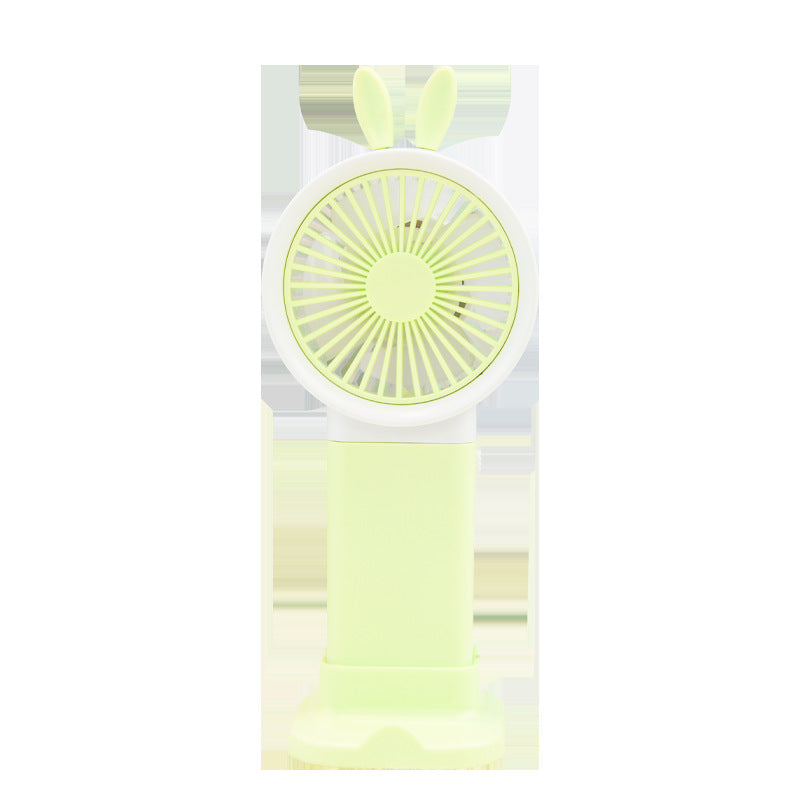 Unisex Cute Bunny-Themed Rechargeable Handheld Fan Stornfield