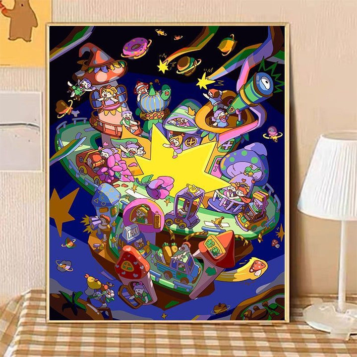 Cozy Home Illustration Canvas Art Stornfield