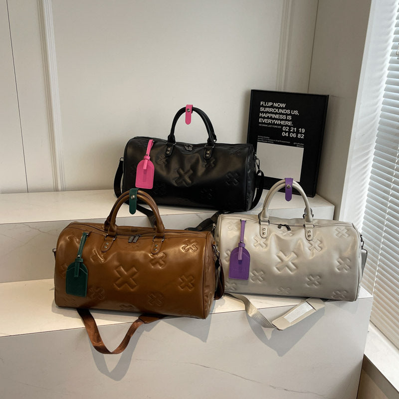 Premium Leather Travel Duffle Bag Stornfield