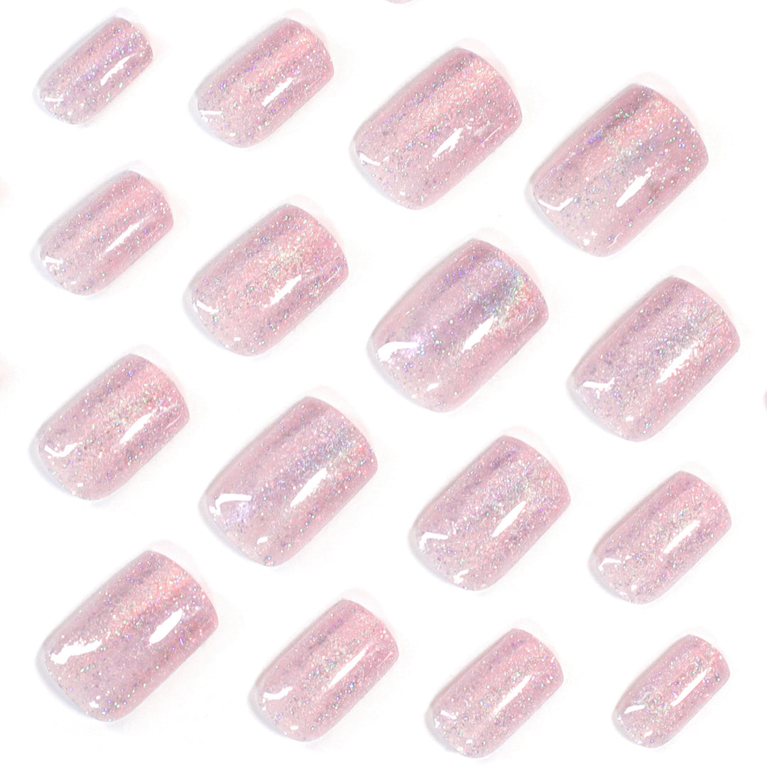 Elegant Nail Art with Glitter and Ombre Effect Stornfield