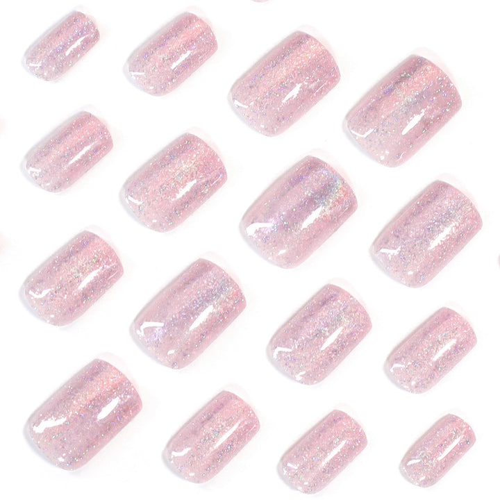 Elegant Nail Art with Glitter and Ombre Effect Stornfield
