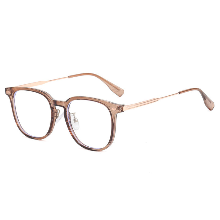 Women's clear rectangular glasses with delicate metal frame Stornfield